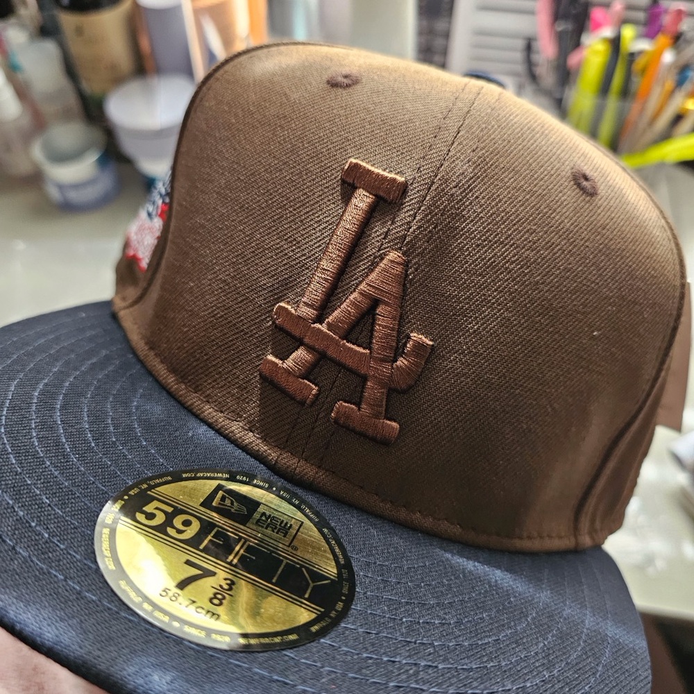 LA Dodgers Hat Brown